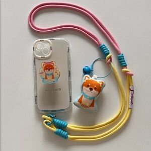 🩵💛Handmade 3-in-1 Lanyard Crossbody | Wrist Phone Strap